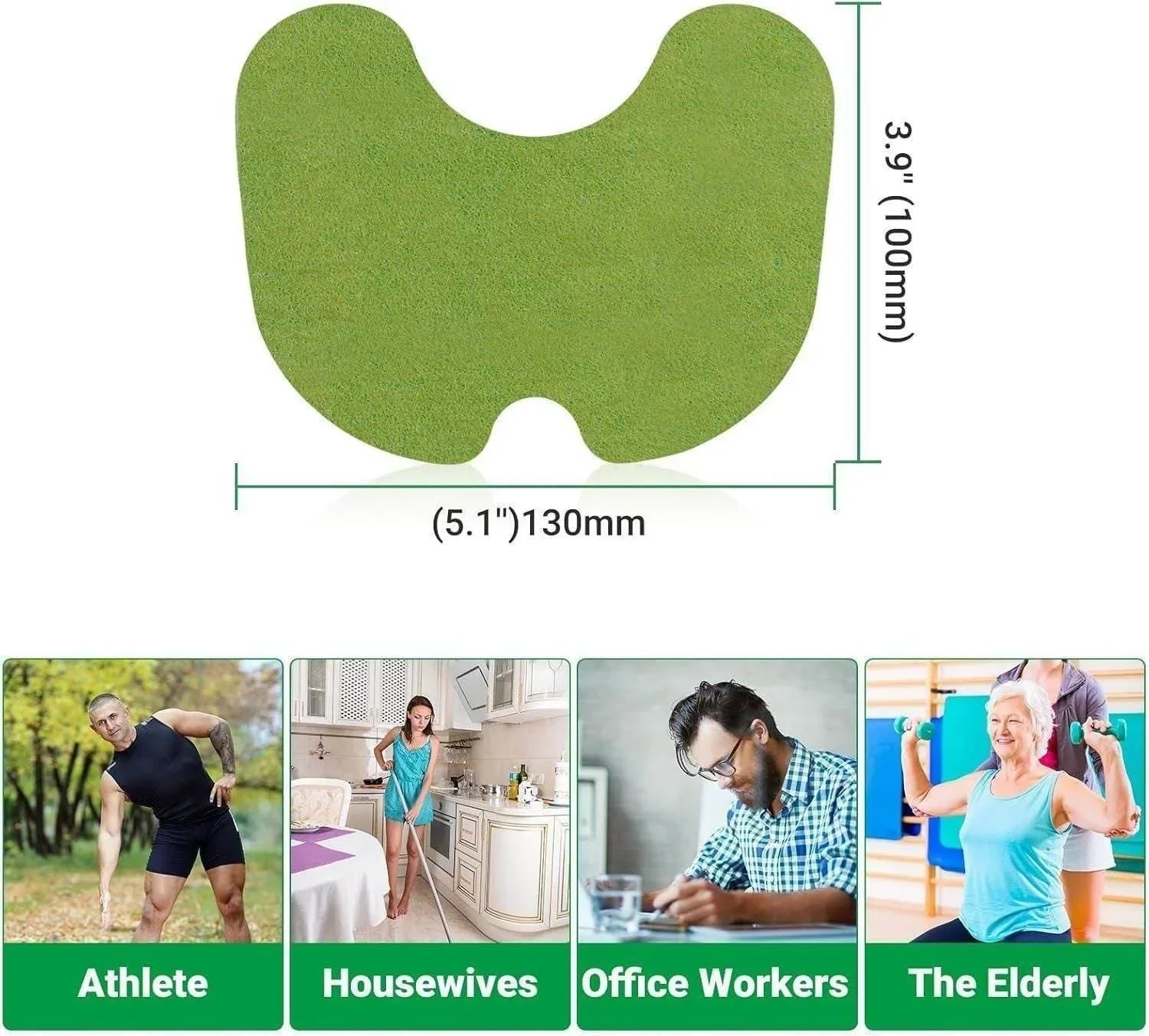 Herbal Knee Plaster Sticker Wormwood Extract Joint Ache Pain Relieving Pack Of (10) BUY 1 GET 1 FREE
