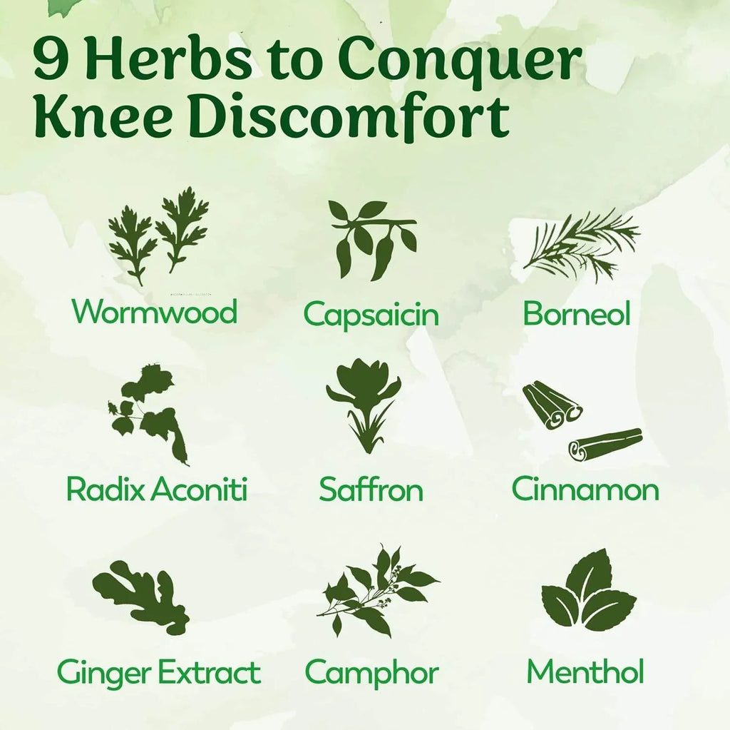 Herbal Knee Plaster Sticker Wormwood Extract Joint Ache Pain Relieving Pack Of (10) BUY 1 GET 1 FREE
